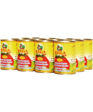 Rega - San Marzano DOP Tomatoes 12 x 400g - Tinned Premium Italian Tomatoes Tomato 12 x 400g