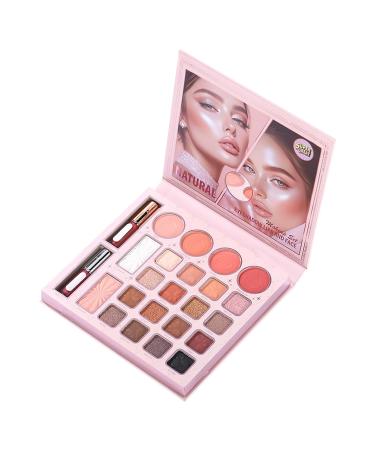 Palette de fards paupi res 24 couleurs r sistantes aux taches et surligneur | Palette de maquillage pour femmes adolescentes et filles f te d'Halloween voyage quotidien et quotidien