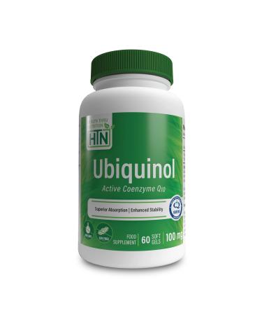 Ubiquinol 100mg 60 (Soy-Free) (Non-GMO) EAF CoQ10 (Enhanced Absorption Formula Coenzyme Q10 as Kaneka Ubiquinol) by Health Thru Nutrition (60 Softgels) 60 Count (Pack of 1)