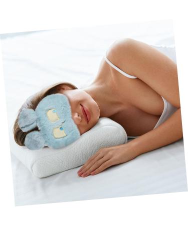 FRCOLOR Blue Plush Animal Mask Blindfold - 1pc Soft Sleep Mask for Kids & Adults | International Shipping Available - Buy Online on GoSupps.com