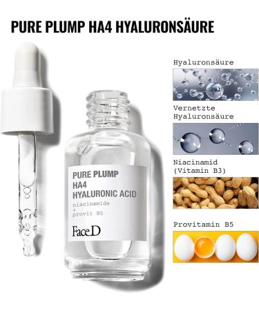 Hcs srl Face D Pure Plump Serum for Face and Neck with Hyaluronic Acid and Instant Plumping Effect 50 ml - Buy Online on GoSupps.com