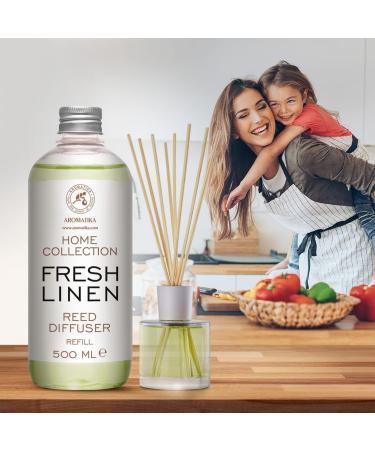 Fresh Linen Room Fragrance Diffuser Refill 500ml - Refreshing Scent for Home & Spaces - Buy Online on GoSupps.com