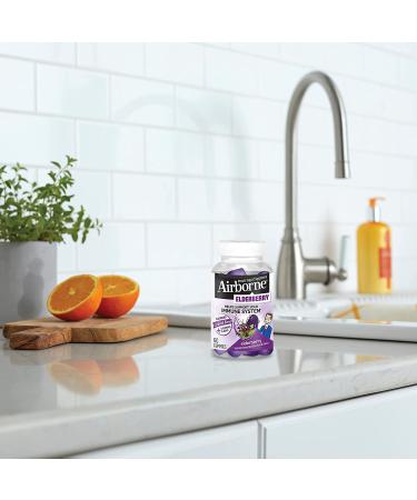AirBorne Elderberry Immune Support Gummies - 60 Count | Boost Your Health - Buy Online on GoSupps.com