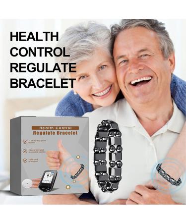 Pack of 2 Magnetic Health Bracelets - Ion Release & Blood Sugar Balance for Seniors - Buy Online on GoSupps.com