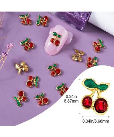 Accessories Nail Supplies Jewelry 3D Charms Nails Decoration Cherry pattern Rhinestones Nails Art - Buy Online on GoSupps.com