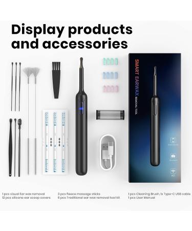 Ear Wax Removal Kit with Otoscope, Light & Camera for iPhone Android - 12pc Ear Cleaning Set - Buy Online on GoSupps.com