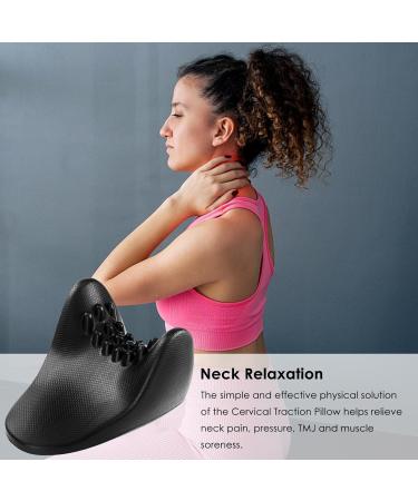 Neck Stretcher | Ergonomic Cervical Spine Stretcher for Neck Support | Comfortable Neck and Shoulder Relaxer Reusable Cervical Neck Traction Device for Sleeping - Buy Online on GoSupps.com