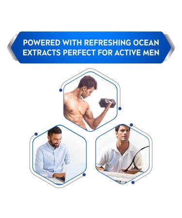 Nivea Men Roll On Anti Perspirant 1.7oz, Pack of 3 - Fresh Active Ocean Extracts, 48hr Protection - Buy Online on GoSupps.com