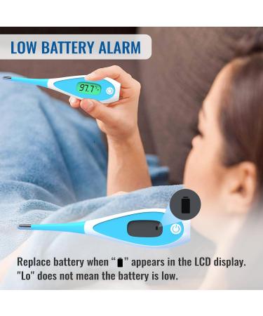 Buy Boncare Thermometer for Adults - Fast 10-Second Oral Fever Thermometer with Blue Display | International Shipping - Buy Online on GoSupps.com