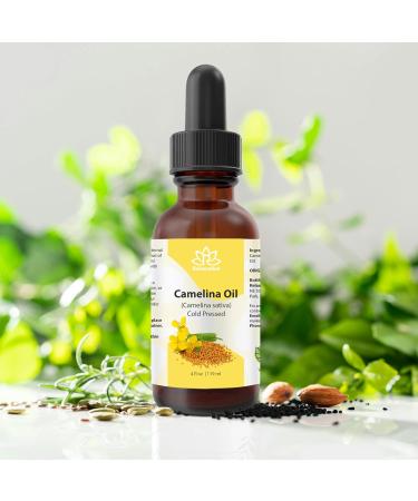 Relaxcation Pure Camelina Oil | Cold Pressed Natural Oil for Face Hair Nails & Body | Lightweight Extract to Promote Elasticity & Softness | Vegan Hexane-Free Unrefined (2 oz) 2 Fl Oz (Pack of 1) - Buy Online on GoSupps.com