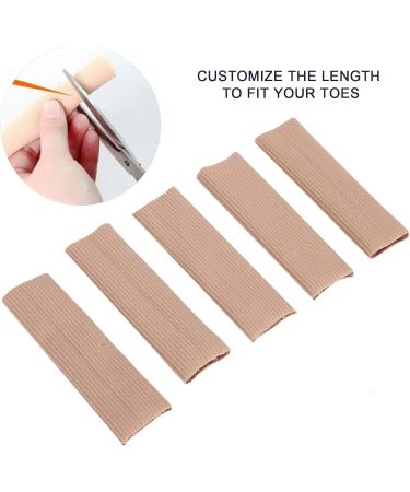 5pcs Toe Protection Caps - Soft Breathable PU Gel Toe Tubes for Pedicure & Finger Separation - Buy Online on GoSupps.com
