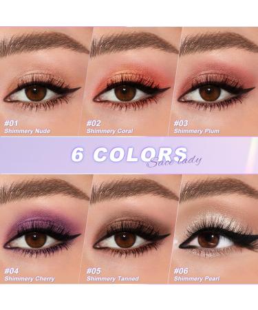 SACE LADY Liquid Eyeshadow - Waterproof Metallic Eye Glitter Cream Long-Lasting Pigmented Makeup 0.12 Fl Oz (#03 - Buy Online on GoSupps.com
