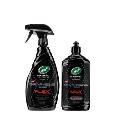 Turtle Wax Hybrid Solutions Pro Flex Wax, Graphene Spray Wax and To The MAX Wax, Liquid Wax, Combo Pack