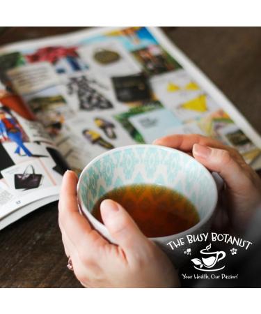 Tum Ease Herbal Tea Bags - Peppermint Tea with Ginger & Chamomile - Caffeine Free Decaffeinated - 2 x 15 Loose Leaf Tea Bags by The Busy Botanist - Buy Online on GoSupps.com