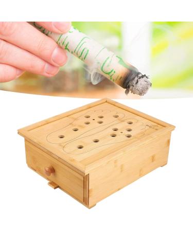 Premium Foot Moxibustion Box - 6 Slot Moxa Roller Holder with Ventilation Drawers for Optimal Healing - Buy Online on GoSupps.com