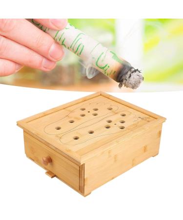 Premium Anggrek Foot Moxibustion Box - 6 Compartment Moxaroller Holder with Ventilation Slots for Optimal Foot Therapy - Buy Online on GoSupps.com