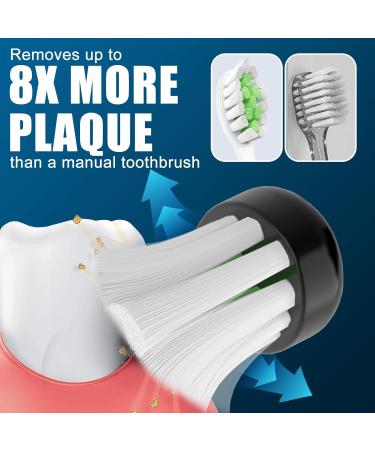 Replacement Toothbrush Heads for Philips Sonicare DiamondClean - Compatible Electric Brush Heads (10 Pack) - Black & Green - Buy Online on GoSupps.com