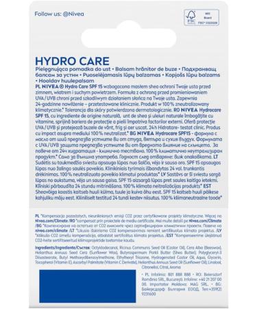 BEIERSDORF AG NIVEA Hydro Care caring lipstick 48 g - Buy Online on GoSupps.com