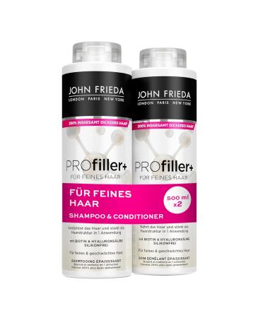 John Frieda Profiller+ Shampoing/apr s-shampoing Contenu : 1 shampoing 500 ml et 1 apr s-shampoing 500 ml Pour cheveux fins