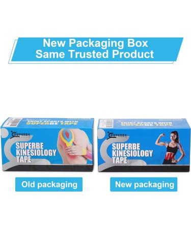 Superbe Kinesio Tape - 3 Rollers for Athletics Pain Relief & Recovery | 5cm x 5m Beige Physio Tape - International Shipping Available - Buy Online on GoSupps.com