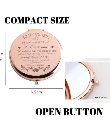 GAOLZIUY Cousin Birthday Gifts - Rose Gold Compact Mirror for Sister - Perfect Christmas & Graduation Gift for Best Cousin - Buy Online on GoSupps.com