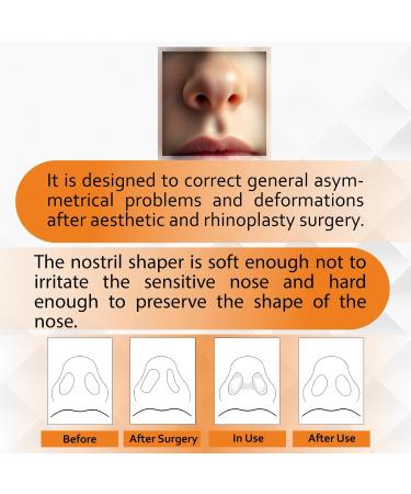 NANOVITA Nostril Retainer Nostril Shaping After Surgery Nostril Retainer Rhinoplasty Nose Shaper Device Made of 100% Medical Silicone Nose pad for Surgery Nostril Support Device (9) - Buy Online on GoSupps.com