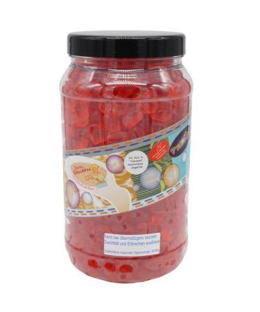 Your Naschbox |Sugar -free fruit rubber heart |1.5kg Big Pot |XXL large pack - as a gift for Valentine's Day or for your favorite man 1500g Big Pot