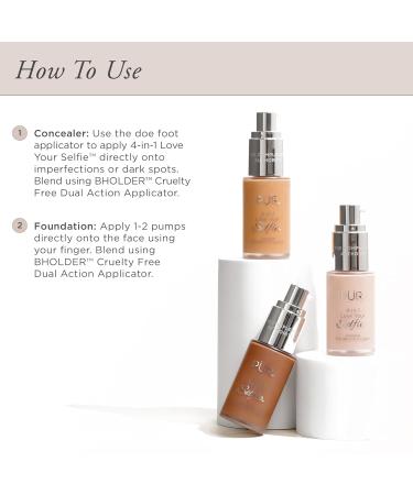 4-in-1 Love Your Selfie Longwear Foundation & Concealer - LG3 by Pur Cosmetics - 1 oz Makeup for Women | International Shipping Available - Buy Online on GoSupps.com