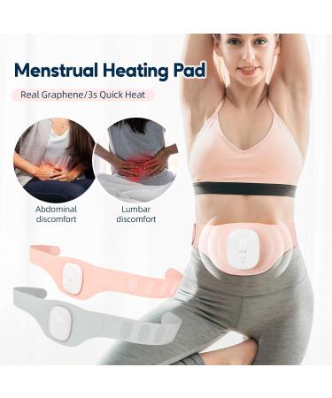 Buy Cordless Period Heat Belt Menstruation Heating Belt for Abdomen Relief | Pink Belly Warmer & Gift for Women - Buy Online on GoSupps.com