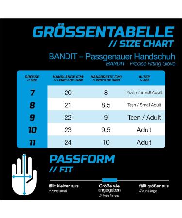 Buy Gripmode Bandit Hybrid Goalkeeper Gloves - Weather-Resistant GripTec Latex | Sizes 7-11 for Kids Teens & Adults - Buy Online on GoSupps.com