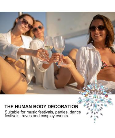 Holibanna Rhinestone Face Gems & Body Jewelry Stickers - Colorful Rhinestone Pasties for Women | Perfect for Carnival & Party - Buy Online on GoSupps.com
