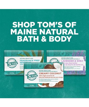 Tom's of Maine Fragrance-Free Natural Beauty Bar Soap for Sensitive Skin with Aloe Vera - 5oz - Buy Online on GoSupps.com