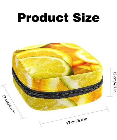 Period Bag Sanitary Napkin Storage Pouch Travel Makeup Bag - Fruit Pattern Color3057 - Buy Online on GoSupps.com