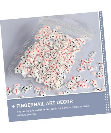 FRCOLOR 4 Nail Art Accessories Manicure Handmade Materials Nail Art Charms Diy Nail Slices Nail Decoration Decorations for Home Fashionable Decor Diy Nail Charm Playing Cards Polymer Clay - Buy Online on GoSupps.com