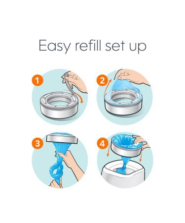 Diaper Genie Refill Bags 270 Count (Pack of 4) with Max Odor Lock | Holds Up to 1080 Newborn Diapers 4-Pack Bonus - Buy Online on GoSupps.com