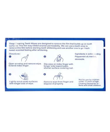 50 Deep Cleaning Mint Taste Tooth Wipes - Travel-Friendly Oral Care Towels for Teeth Perfect for Camping & Business - Buy Online on GoSupps.com