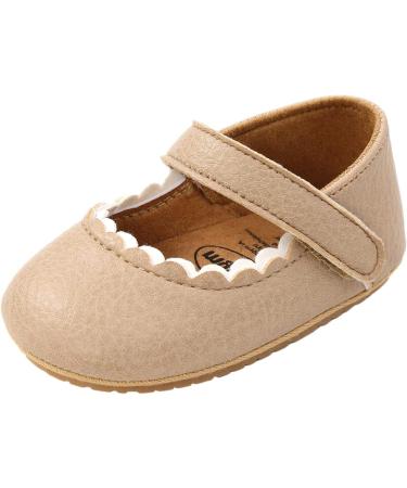 Baby Girls Mary Jane First Walking Shoes | Anti-Slip PU Leather Princess Shoes | Infant Baby Shoes 0-6 Months - Buy Online on GoSupps.com