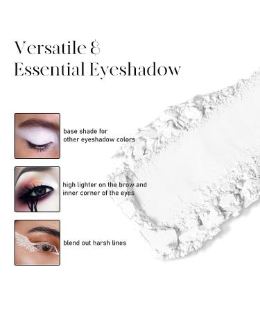 BEPHOLAN Single Matte White Eyeshadow Palette - Perfect for Goth Makeup and Highlighting Eyes - Buy Online on GoSupps.com