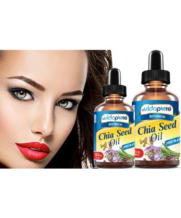 MYVIDAPURE CHIA SEED OIL Pure Natural Undiluted Refined Cold Pressed Carrier Oil for Skin Face Hair Lip and Nail Care Anti-Aging (0.5 Fl Oz) 0.5 Fl Oz (Pack of 1) - Buy Online on GoSupps.com