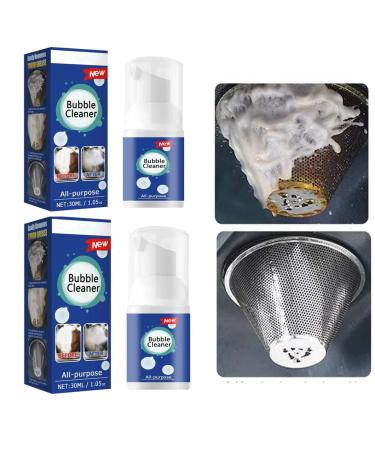 Oil foam Cleaner Kitchen Range Hood Rust Remover Stove Heavy Oil Cleaning Gas stove Decont amination Degreasing Deep Cleaning Spray Stovetop Heavy Oily Cleaning And Decontamination (30ML 2pcs) 30ML 2pcs