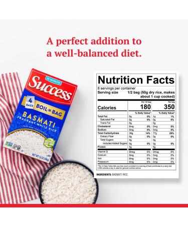 Success Basmati Rice Boil-in-Bag | Quick & Easy 14oz Rice Meal - Buy Online on GoSupps.com