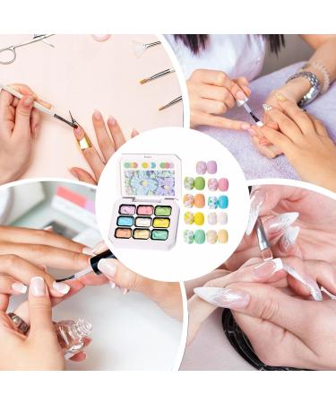  BommFu Nail Painting Gel Colored Gel 9 Color Palette for Sculpting Drawing Modeling Decoration and Manicures - Buy Online on GoSupps.com