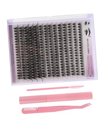 1 Sets Thick False Eyelashes Lash Kit False Lashes Eyelash Extension Kit Cluster Eyelash Extensions Kit Lash Clusters Kit Eyelash Cluster Adhesive Eyelashes Cluster Kits Lash Seal minkissy 12.00X1.20X1.20CM Pink