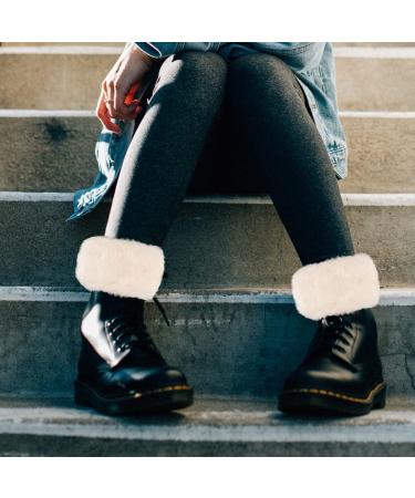 Buy Toddmomy 3 Pairs Winter Fur Boot Covers - Knitted Boot Cuffs & Furry Ankle Warmers for Ultimate Warmth & Style - Buy Online on GoSupps.com