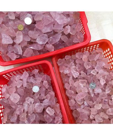 50G Natural Raw Pink Rose Quartz Crystal Rough Stone Specimen Crystal Love Natural Stones and Minerals Fish Tank Stone - Buy Online on GoSupps.com