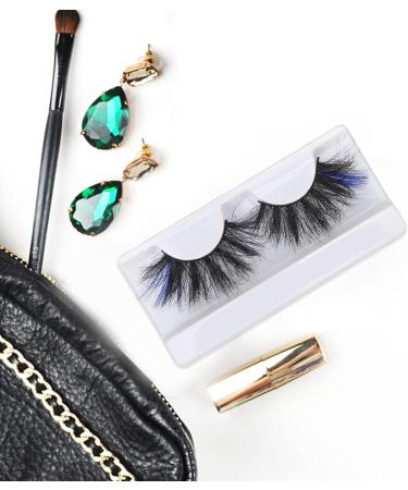 1 Pair Colored Lashes 5D False Lashes Eyelashes Wispies Fluffy Eyelashes Dramatic Strip Lashes for Cosplay Costumes Fake Eyelashes 25mm (71A-3C) - Buy Online on GoSupps.com