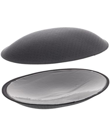 Lurrose 1 pair of buttocks pads raise fake pad hip pad hip pads for women women fake buttocks silicone-hip cushion hip silicone pads drop shape lifter black 22.5x16.5cm