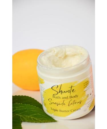 Shunte Bath and Body Triple Butter Cream 8 oz Mango Shea & Cocoa Butters | Large Unscented Moisturizer for All Skin Types - International Shipping Available - Buy Online on GoSupps.com