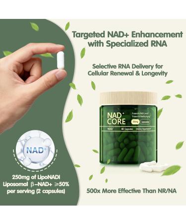 NAD+ Nicotinamide Riboside Supplement- Extra Strength NAD Alternative Liposomal Supports Healthy Aging for Women and Men 60 Capsules - Buy Online on GoSupps.com
