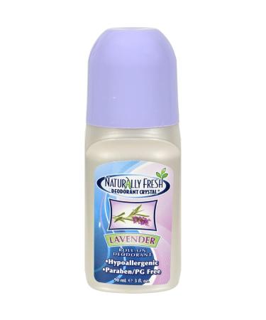 Naturally Fresh Deodorant Roll On Lavender 3-Ounce Bottles (Pack of 6)